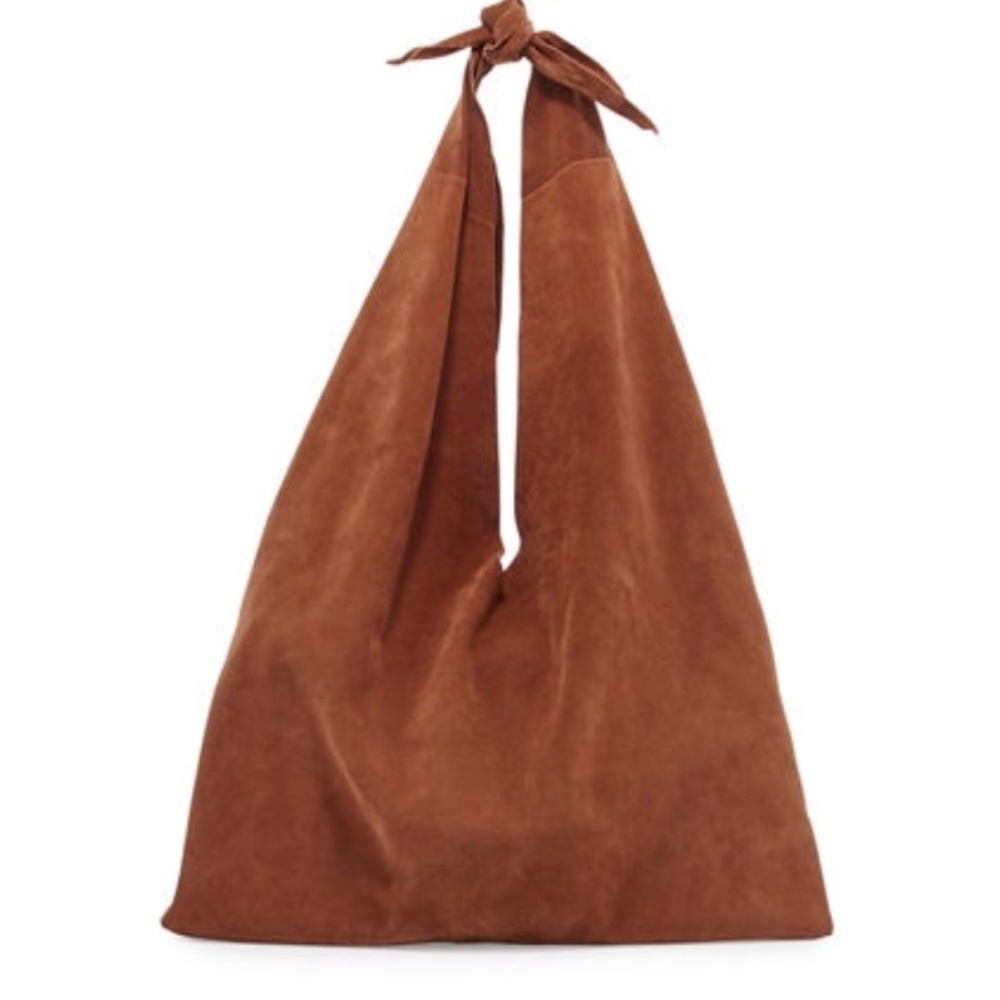 The Row Bindle Knot Suede Hobo Bag